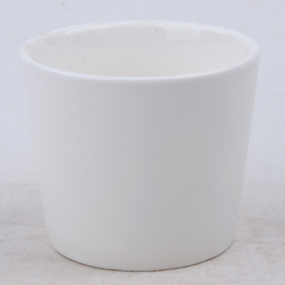 roch einfaches Weiß 7oz natürlichen keramischen Sojabohnenöl-Kerzen-Topf für das Schlafen