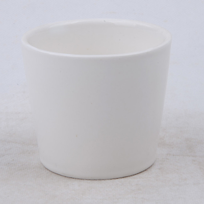 roch einfaches Weiß 7oz natürlichen keramischen Sojabohnenöl-Kerzen-Topf für das Schlafen