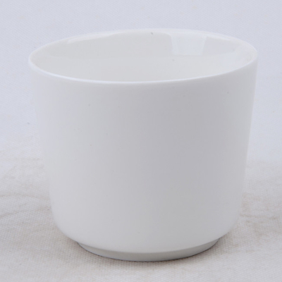 roch einfaches Weiß 7oz natürlichen keramischen Sojabohnenöl-Kerzen-Topf für das Schlafen