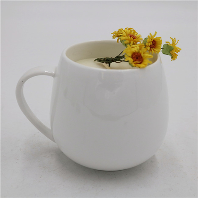 Sojabohnenöl-Kerzen-Aromatherapie-Glas-Kerze der einfachen weißen Natur-6oz keramische