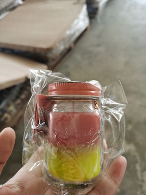 Aroma-Ausgangssojabohnenöl-Wachs netter Mason Jar Custom Scented Candle mit Griff