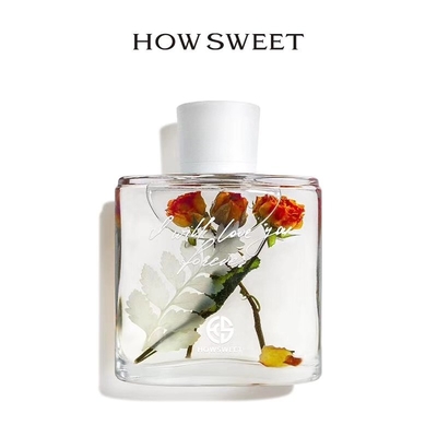 Raum-Parfüm-Aroma Reed Diffuser 100ml mit Trockenblume-Dekoration